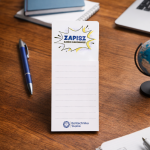 Magnes z notesem "Zapisz zanim zapomnisz"