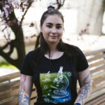 T-shirt "Mikroskop zielony" - obrazek 3