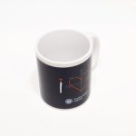 Kubek ceramiczny z grafiką "I love PŚ" - obrazek 2